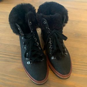 Kate Spade Aspen faux fur booties